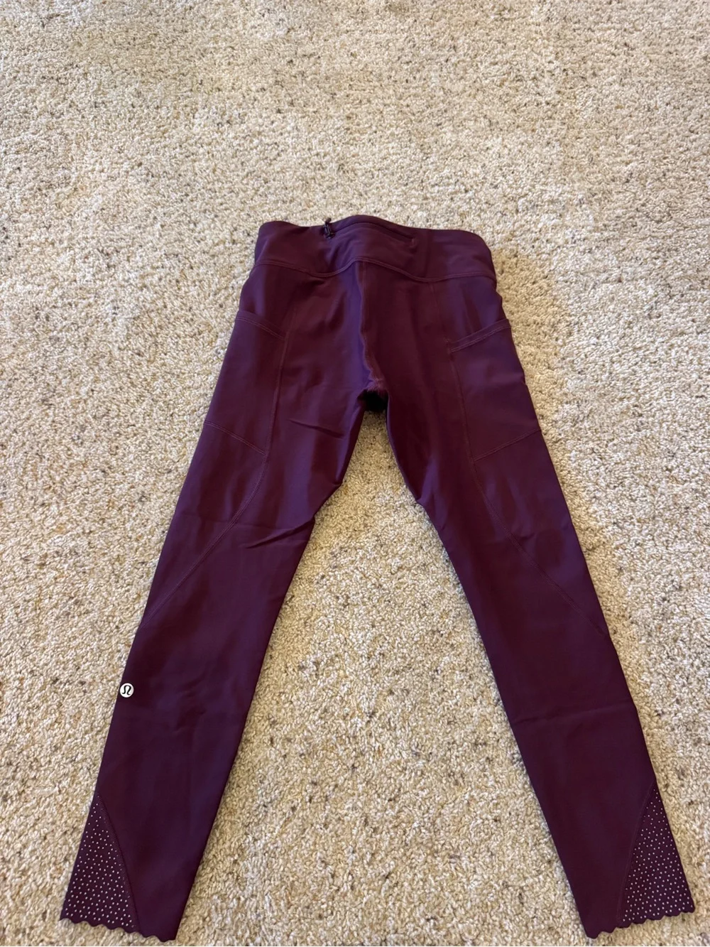 Wine Maroon lululemon tight stuff tight size 6 leggings